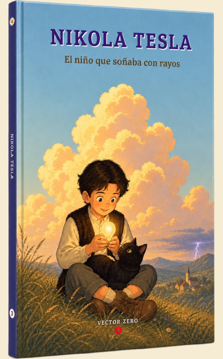 Mockup del libro Nikola Tesla