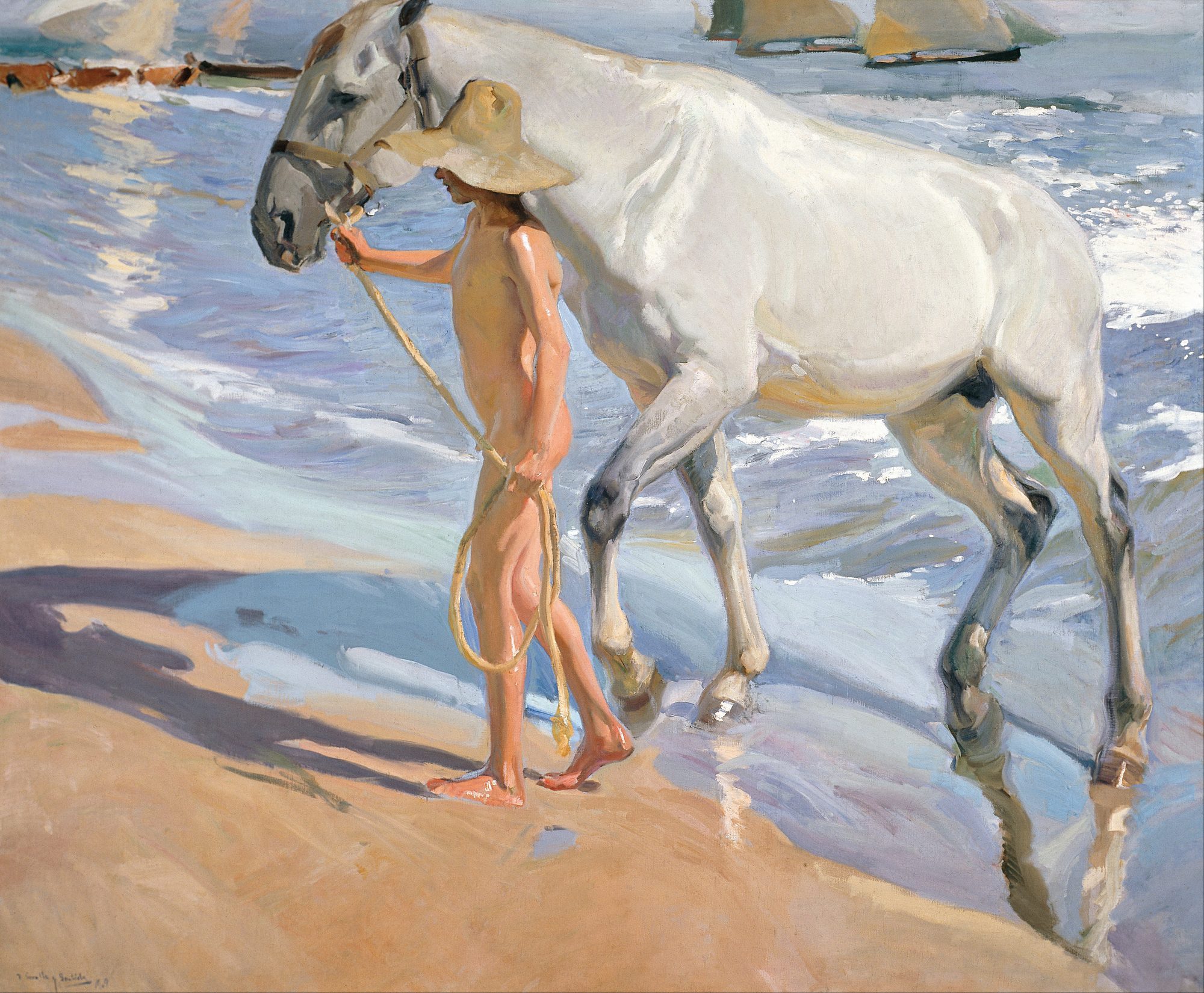 The Horse's Bath, Joaquin Sorolla