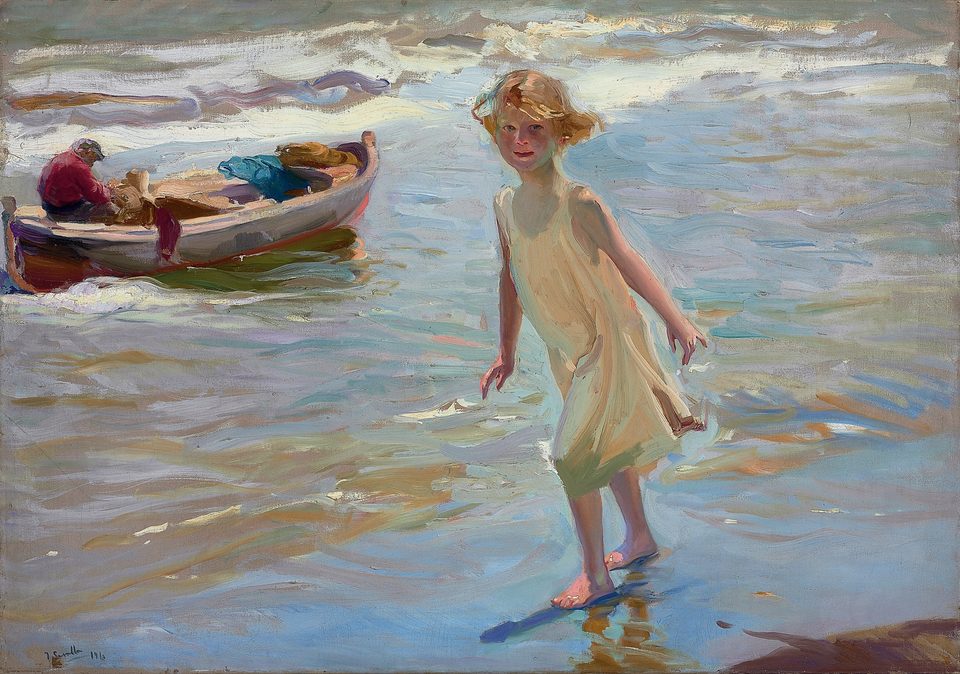 Girl on the beach, Valencia