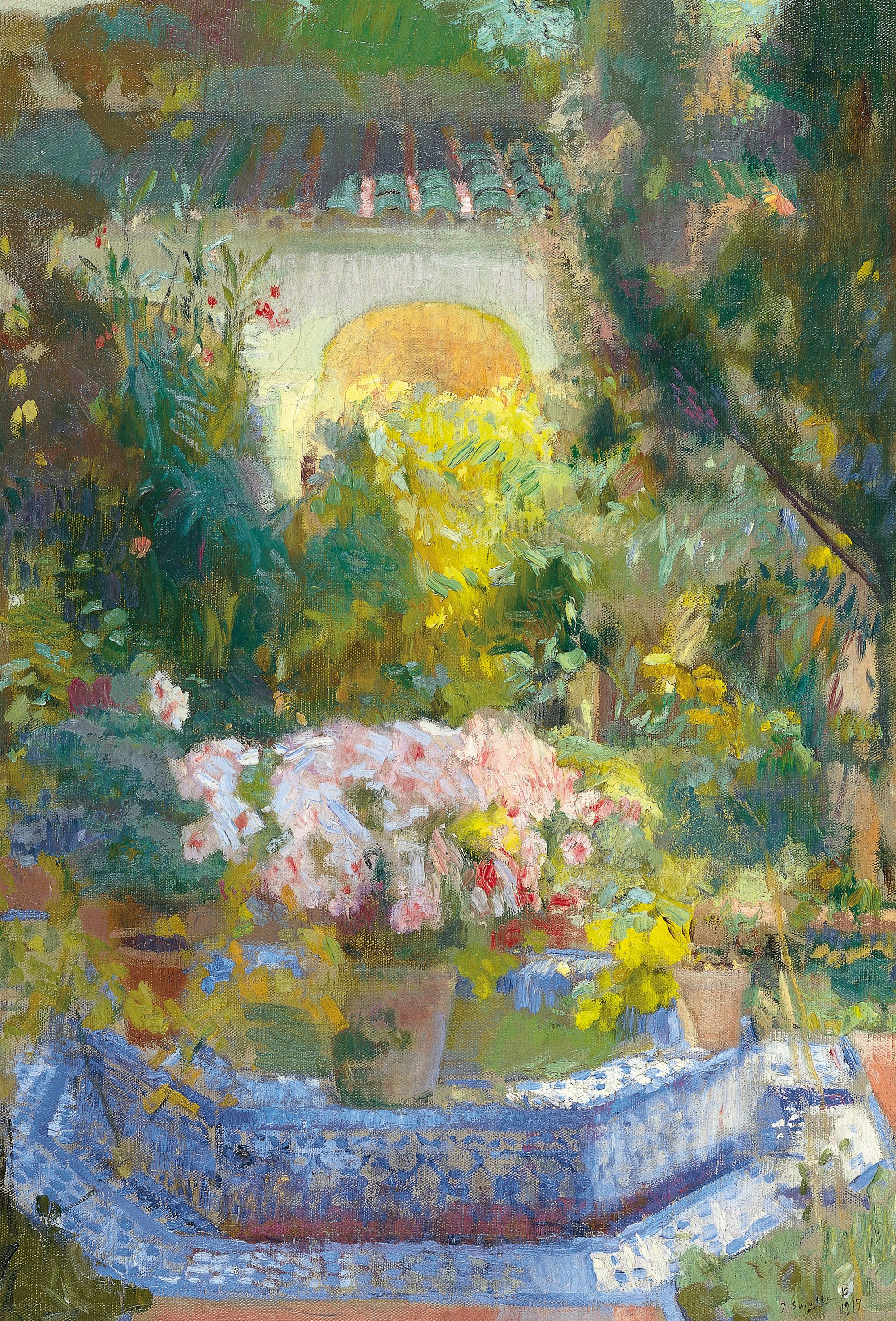 Courtyard of the Sorolla house, Joaquin Sorolla