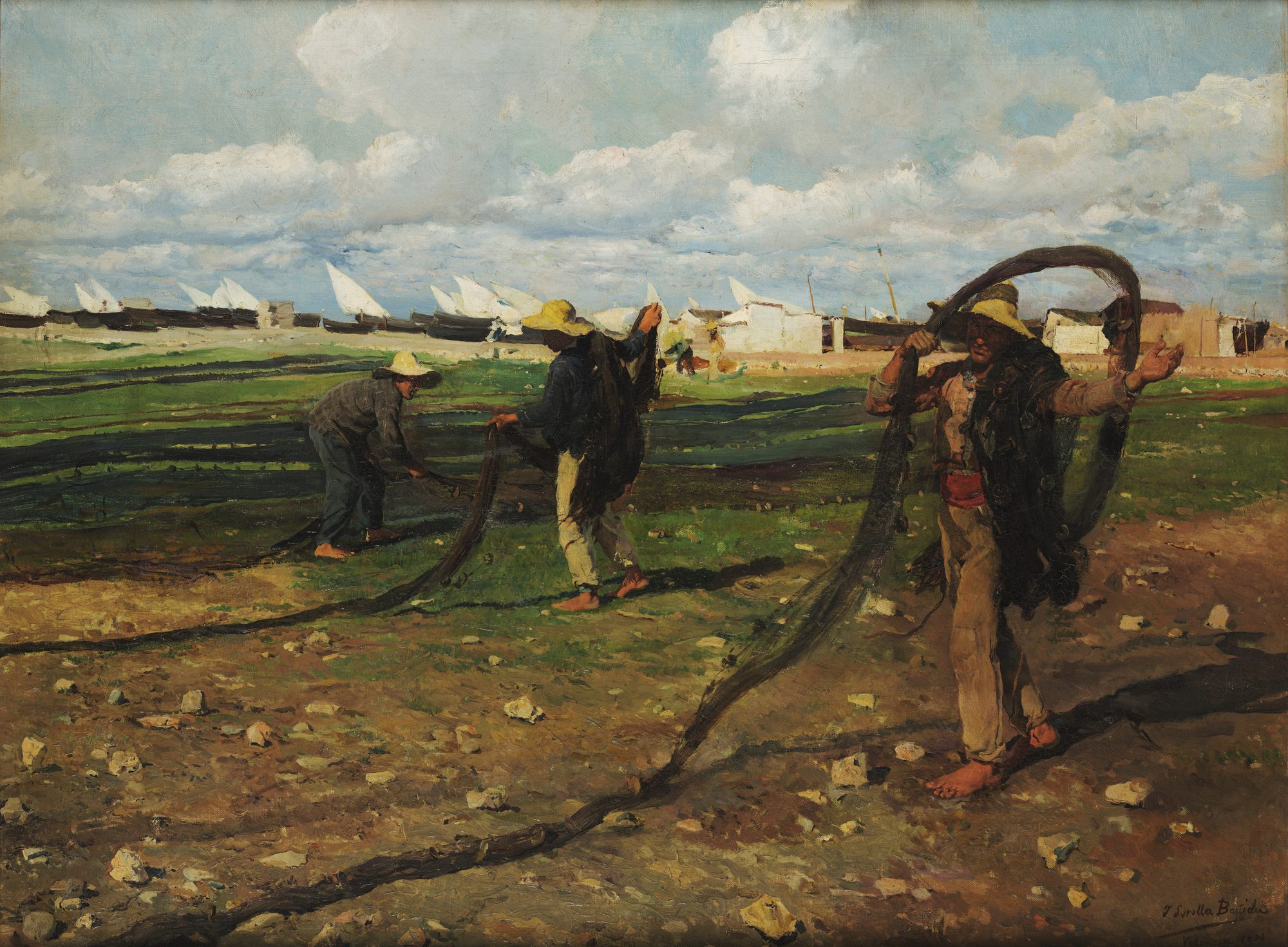 Fishermen with Their Nets, Joaquin Sorolla