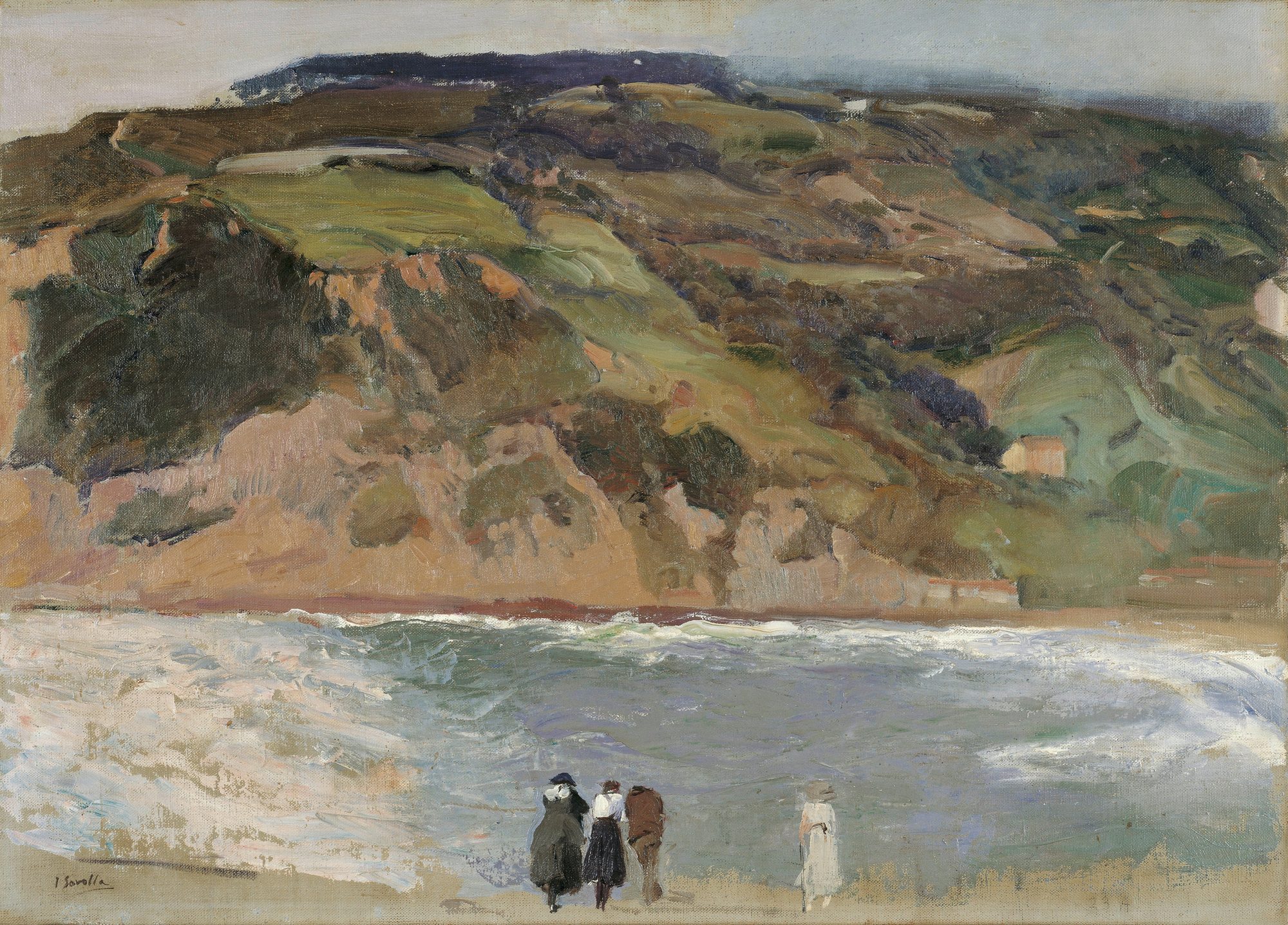 Breakwater at San Sebastian, Joaquin Sorolla